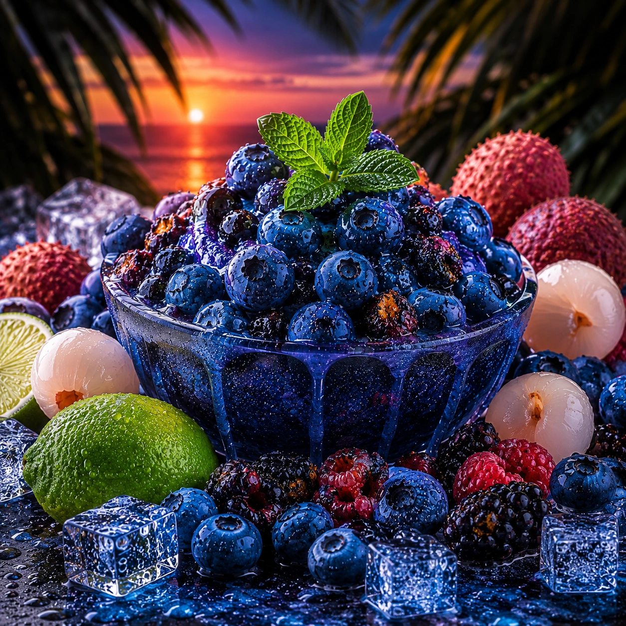 Blue Paradise — Berries meet the tropics.