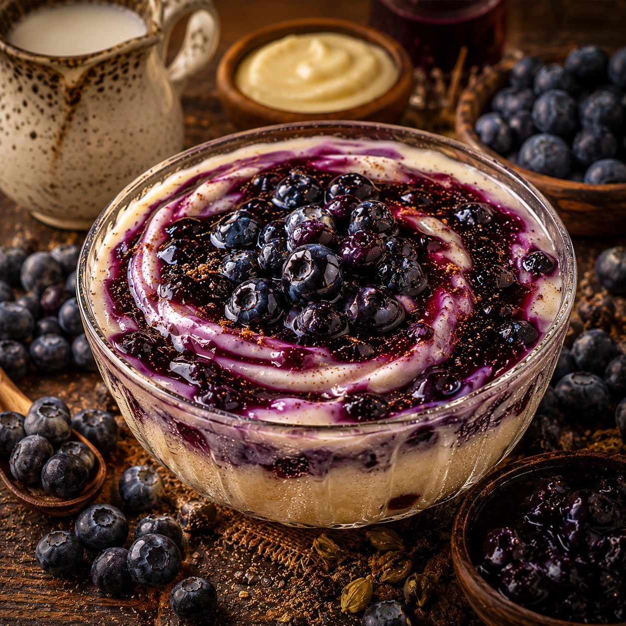 Blueberry Pudding — Pastry-sweet, smoke-smooth.