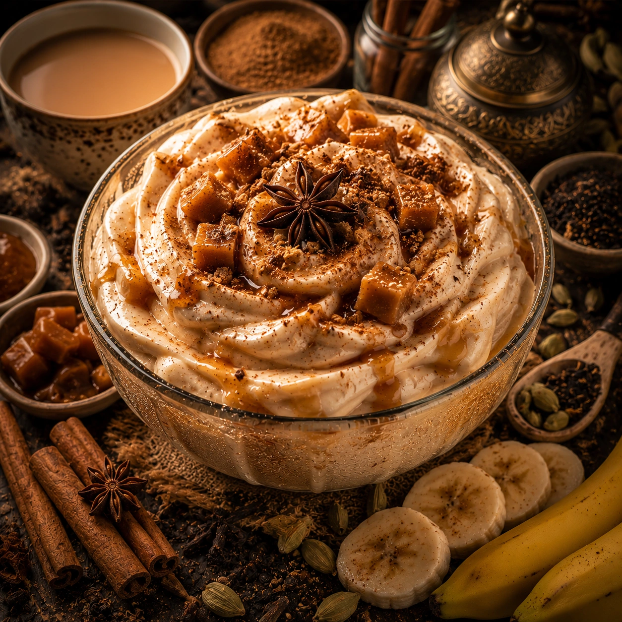 Chai Desert — Cozy chai, sweet escape.